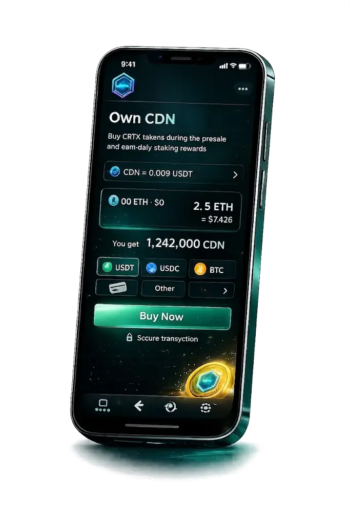 Bitensity staking app screen